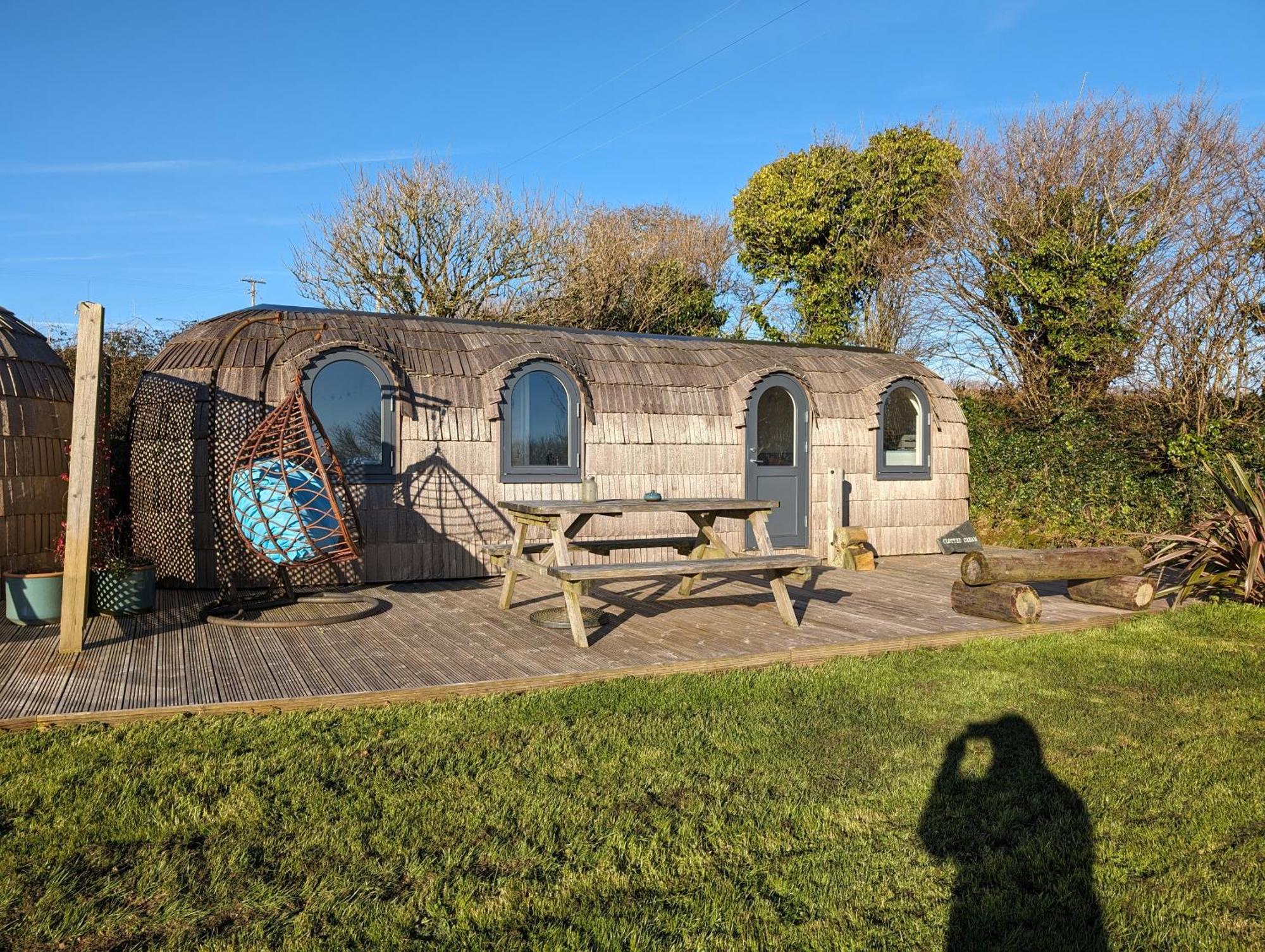 Villa Clotted Cream -Lydcott Glamping, Cornish Sea Views à Looe Extérieur photo